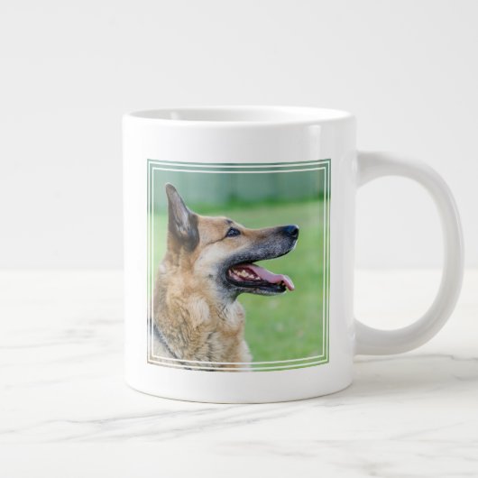 Deutsches Hirtenbild Jumbo-Tasse (Rechts)