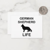 Deutsches Hirtenleben Mitteilungskarte (Vorderseite/Rückseite Beispiel)