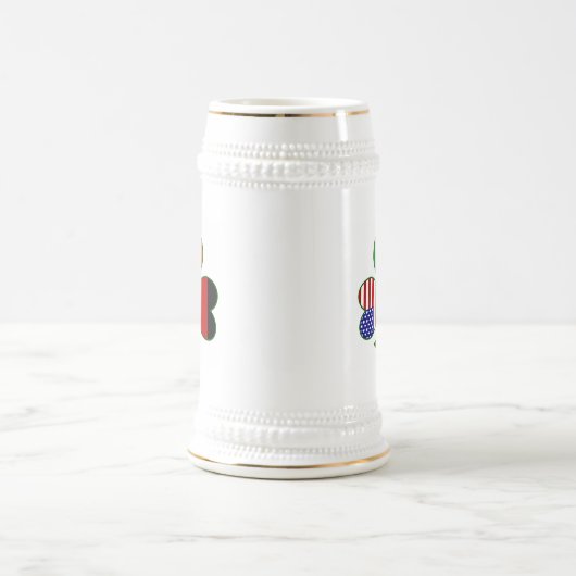 deutsches Kleeblatt Bierglas (Mittel)