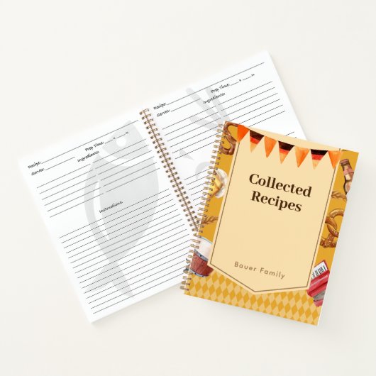 Deutsches Kochbuch Notizblock (Innenseite)