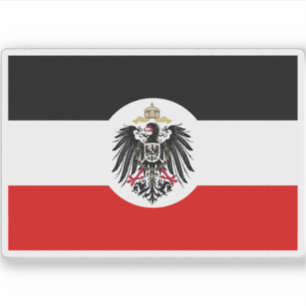 Deutsches Kolonialreich (Reichskolonialflagge) Aufkleber