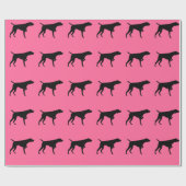 Deutsches kurzhaariger Zeiger-Packpapier Geschenkpapier (Flach)