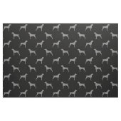 Deutsches kurzhaariger Zeiger-Silhouette-Muster Stoff (Fat Quarter (45,7 x 55,9 cm))