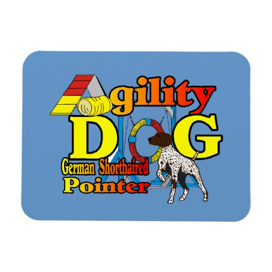 Deutsches Kurzpointer-Agility Magnet (Horizontal)