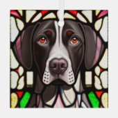 Deutsches Kurzporenglas "Hartglas" Ornament Aus Glas (Rückseite)