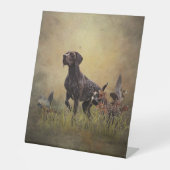 Deutsches Kurzzeilenzeichen Sockelschild (Vorderseite)