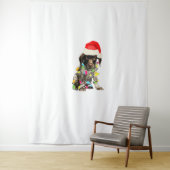 Deutsches Kurzzeitpointer Weihnachtsdesign Wandteppich (Beispiel)