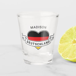 Deutsches Liebe-Name-Schussglas Schnapsglas