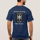 Deutsches Militärfeuer-Service-T-Shirt T-Shirt (Rückseite)