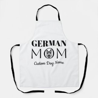 Deutsches Mutti Geburtstagsgeschenk für Mama, Hund Schürze