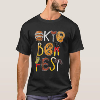 Deutsches Oktoberfest Funny Oktoberfest Kostüme Mä T-Shirt