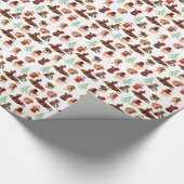 Deutsches Pinscher-WeihnachtsPackpapier Geschenkpapier (Ecke)