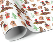 Deutsches Pinscher-WeihnachtsPackpapier Geschenkpapier (Rolleneckpunkt)