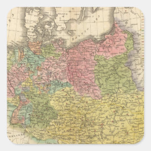 Deutsches Reich Quadratischer Aufkleber