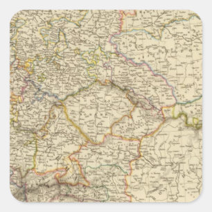 Deutsches Reich, Ungarn, Galizien Quadratischer Aufkleber