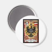 Deutsches Reich ~ Vintag deutsches WW1-Poster Magnet (Vorderseite/Rückseite)