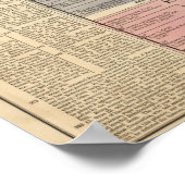 Deutsches Reich von 800 bis 1273 Poster (Ecke)