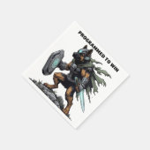 Deutsches Schäferdesign für Party Napkins Serviette (Ecke)