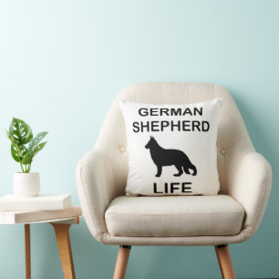 deutsches Schäferhund-Leben doppelseitig Kissen