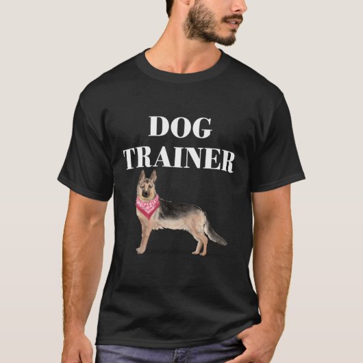 Deutsches Schäferhundtrainer Dog Training Hoodie T-Shirt (Vorderseite)