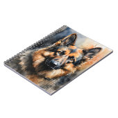 Deutsches Schäferink-Portrait Notizblock (Linke Seite)