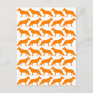 Deutsches Schäfermuster Postkarte