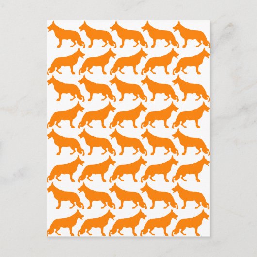 Deutsches Schäfermuster Postkarte (Vorderseite)