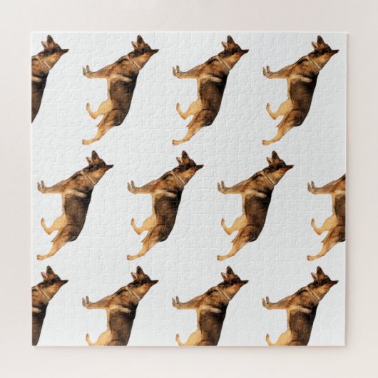 Deutsches Schäfermuster Puzzle (Horizontal)