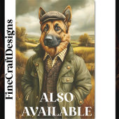 Deutsches Schäferportrait, Landschaft CG9 Decoupag Seidenpapier