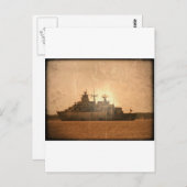 Deutsches Schiff Postkarte (Vorne/Hinten)