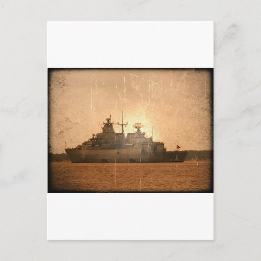 Deutsches Schiff Postkarte (Vorderseite)