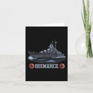 Deutsches Schlachtschiff Bismarck aus dem Zweiten  Karte
