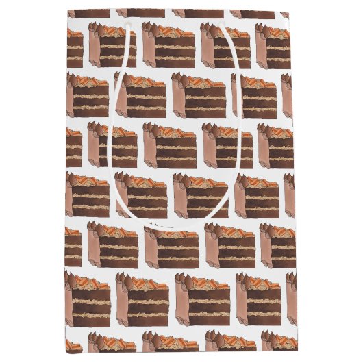Deutsches Schokoladenkuchen Mittlere Geschenktüte (Vorderseite)