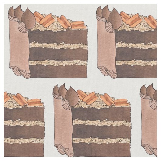 Deutsches Schokoladenkuchen Stoff (Nahaufnahme)