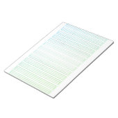 Deutsches Schreibpapier – 3 Linien mit Rand Notizblock (angewinkelt)