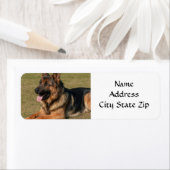 *DEUTSCHES SHEPHERD* RÜCKKEHR-ADRESSETIKETT (Insitu)