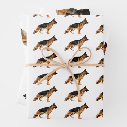 Deutsches Shepherd Wrapping Paper Geschenkpapier Set (Beispiel)