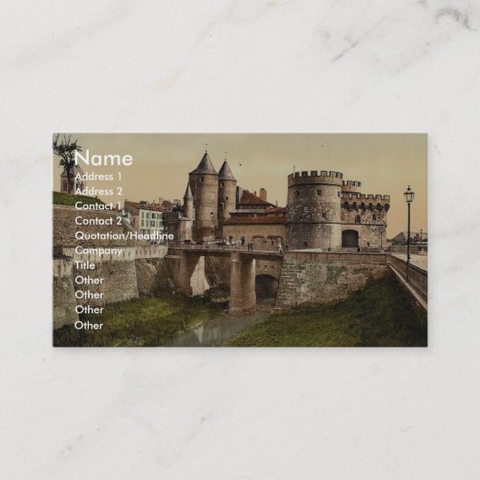 Deutsches Tor, Metz, Elsass Lothringen, Visitenkarte (Vorderseite)