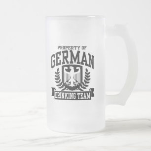 Deutsches Trinkteam Mattglas Bierglas