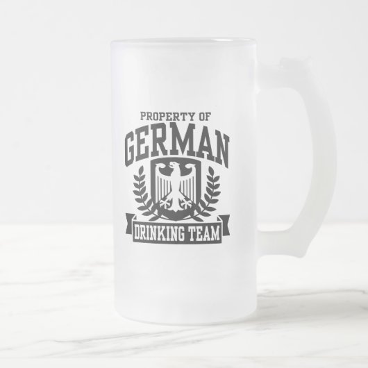 Deutsches Trinkteam Mattglas Bierglas (Rechts)