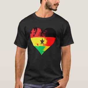 Deutsches und Ghanaisches Heritage Flag T-Shirt