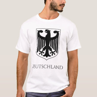 Deutsches Wappen Deutschland Schwarz-Weiß T-Shirt