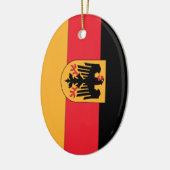 Deutsches Wappen Flagge Keramik Ornament (Links)