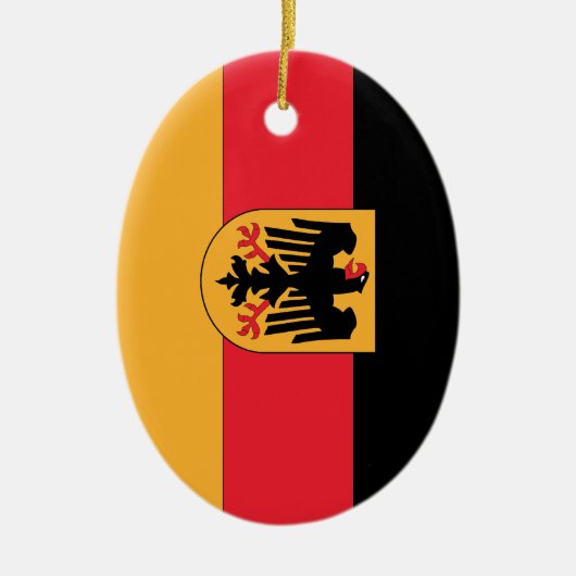 Deutsches Wappen Flagge Keramik Ornament (Vorne)