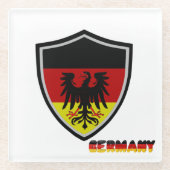 Deutsches Wappen Glasuntersetzer (Vorderseite)