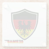 Deutsches Wappen Glasuntersetzer (Rückseite)