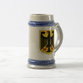 Deutsches Wappen Stein Bierglas (VorderseiteRechts)