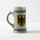 Deutsches Wappen Stein Bierglas (Links)
