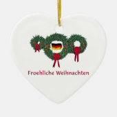 Deutsches Weihnachten 2 Keramikornament (Vorne)