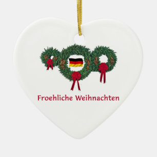 Deutsches Weihnachten 2 Keramikornament